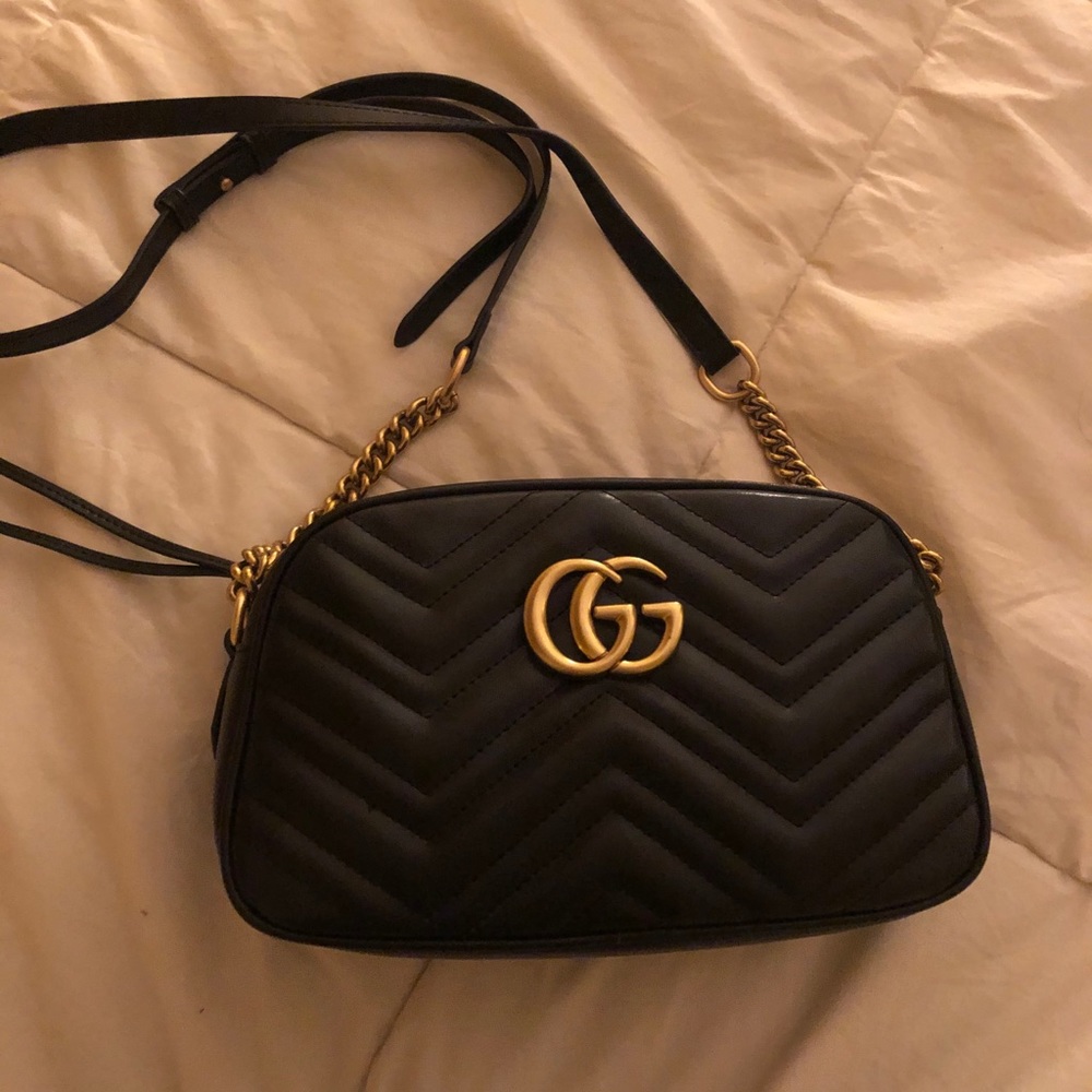 Gucci look a like marmont black crossbody GG new
